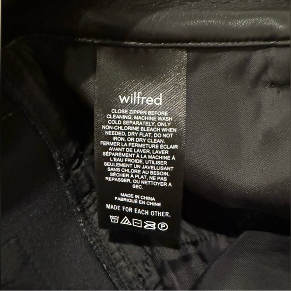 Aritzia New Wilfred Free Melina Straight Pants. Faux Leather. New. 0 size size - Picture 6 of 16
